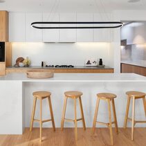 Sudor 2M LED Dimmable Up/Down Pendant Black / Warm White