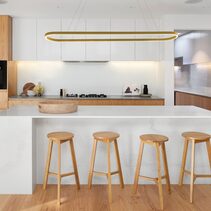 Sudor 2M LED Dimmable Up/Down Pendant Gold / Cool White