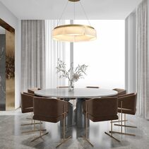 Swiss 650 Dimmable LED Pendant Gold / Warm White