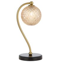 Felton Marble Table Lamp Black / Amber Tear - FELTON TL-BKMAMT