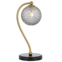 Felton Marble Table Lamp Black / Smoke Tear - FELTON TL-BKMSMT