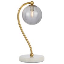 Felton Marble Table Lamp White / Smoke - FELTON TL-WHMSM