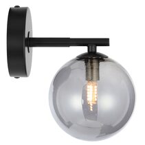 Felton 1 Light Wall Light Black / Smoke - FELTON WB1-BKSM