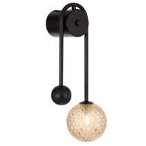 Felton Arm Wall Light Black / Amber Tear - FELTON WBA-BKAMT