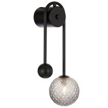 Felton Arm Wall Light Black / Smoke Tear - FELTON WBA-BKSMT