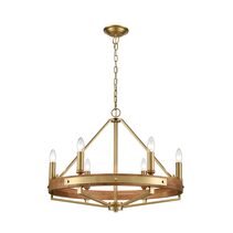 Funale 6 Light Pendant Satin Brass - FUNALE4