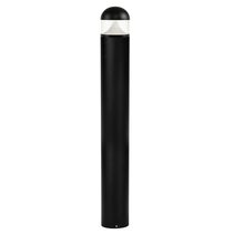 David 12W 24V DC 1050mm LED Bollard Black / Tri-Colour IP65 - HV1633T-BLK-24V-RND