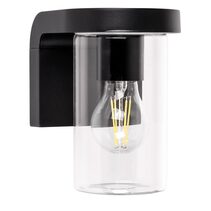 Angela 9W 240V Dimmable LED Wall Light Black / Warm White - HV3692W-BLK