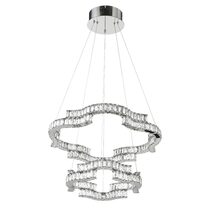 Jura 2 Tier 100W Dimmable LED Pendant Chrome / Tri-Colour - JURA PE2T-CH3C