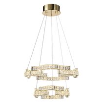 Jura 2 Tier 100W Dimmable LED Pendant Gold / Tri-Colour - JURA PE2T-GD3C