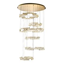 Jura 6 Tier 360W Dimmable LED Pendant Gold / Tri-Colour - JURA PE6T-GD3C