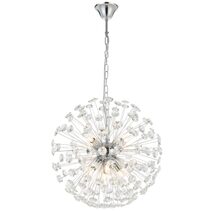 Lerida 8 Light Round Pendant Chrome - LERIDA PE8-CH