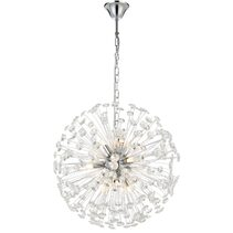 Lerida 9 Light Round Pendant Chrome - LERIDA PE9-CH