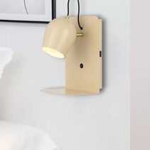 Shyn Wall Light With USB Beige - SHYN WB-BE
