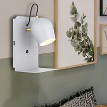 Shyn Wall Light With USB Grey - SHYN WB-GY