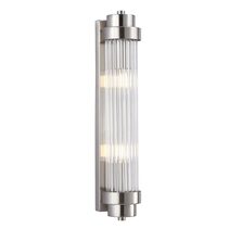 Varillas Interior Up/Down Clear Glass Rod Wall Light Satin Chrome - VARILLAS3