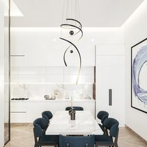 Tornado 800 LED Pendant Black