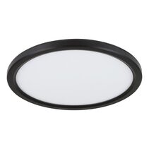 Romeo 18W LED 220mm Super Slimline Dimmable Oyster Black / Tri-Colour - 206346