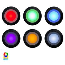 Flame 6 Light DIY Kit 0.5W 12V DC LED Deck Light Black / RGBCW - HV2826RGBCW-BLK