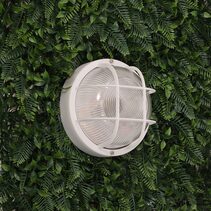 Rund Outdoor Acrylic And Glass Bunker Light White - LF7952WH