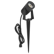 Pipa 3W LED Spike Light Black / Warm White - LLED101-BL