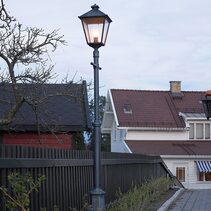 London 1 Light Pole Light Black - NLYS.491B