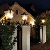 London Medium Pillar Light Black - NLYS.494B