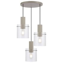 Mika 3 Light Pendant Grey - MIKA PE03-GY