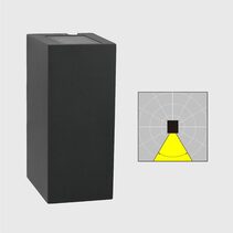 Lillehammer 4W LED Wide Down Wall Light Black - NLYS.1582B