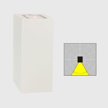 Lillehammer 4W LED Wide Down Wall Light White - NLYS.1582W