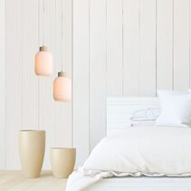 Bolli.130 Real Timber & Opal Glass Pendant - OL63725/13OM