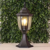 Highgate Traditional Pillar Mounted Light Black - OL7667BK