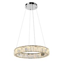 Rias 1 Tier 40W Dimmable LED Pendant Chrome / Tri-Colour - RIAS PE1T-CH3C