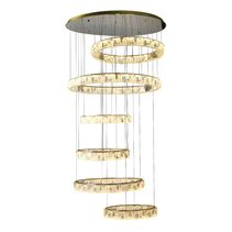 Rias 6 Tier 300W Dimmable LED Pendant Gold / Tri-Colour - RIAS PE6T-GD3C