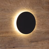 Circo.20 9W LED Outdoor Wall Mounted Disk Light Black / Tri-Colour - UA7355/20BK