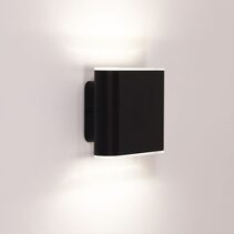 Wash 2 x 3W LED Up / Down Outdoor Wall Washer Black / Tri-Colour - UA7362BK