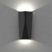 Exterior 11W LED Surface Mounted Up/Down Wall Light Black / Tri-Colour - WIGTRI1