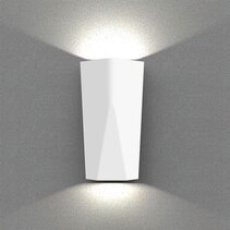 Exterior 11W LED Surface Mounted Up/Down Wall Light White / Tri-Colour - WIGTRI2