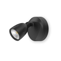 Hawk 12W LED Single Head Plastic Coastal Spotlight Black / Tri-Colour - AT9135/1LT