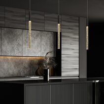 Raindrop 1 Light LED Pendant Black