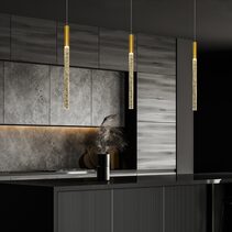 Raindrop 1 Light LED Pendant Gold