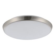 Ollie 2 12W/15W Dimmable LED Oyster Satin Nickel / Tri-Colour - 206394