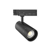 Three Circuit Dual Wattage 25W / 30W / 35W Dimmable LED Zoom Track Light Black / Tri-Colour - BJ31-BKTC30C023P