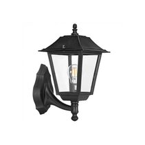 Sandwell Large Square Wall Lantern Black - DUW7025-BL