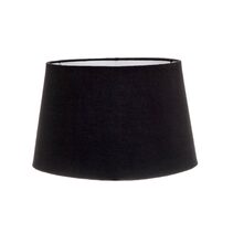 Linen Drum Shade Medium 14" Black - ELSZ141295BLKEU