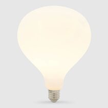 Porcelain R160 LED 8W E27 Dimmable Matte White / Warm White - F827-R160-P