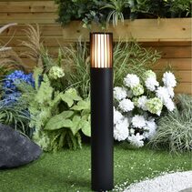 Tenac 9W LED Bollard Black / Tri-Colour - HV1693T-BLK-240V