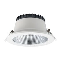 Renmark 35W / 50W LED Downlight White Square Plate / Tri-Colour - S9084R50TC/DP + S9084SQ/WH/P