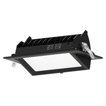 Shoplight 38W Dimmable LED Downlight Black / Tri-Colour - SFS009-BKTC3832S01