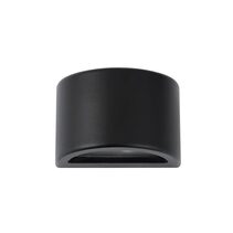 Exterior Curved 12~24V AC / DC G4 Surface Mounted Step Light Matt Black - STE24